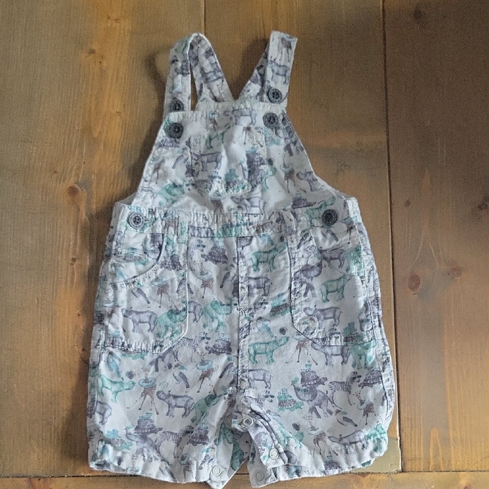 Charming Kids Animal Print Overalls